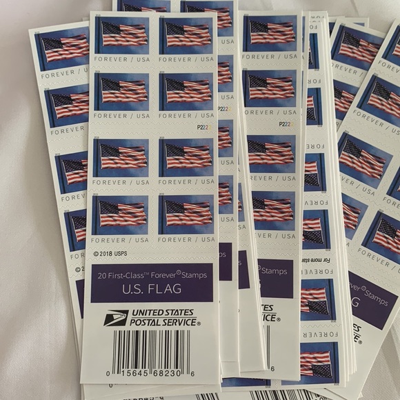 American Flag Forever Stamps - 40 sheets